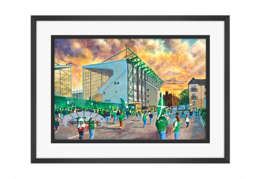 Easter Road Stadium 'Going to the Match' Fine Art Print - Hibernian FC Easter Road Stadium 'Going to the Match' Fine Art Print - Hibernian FC